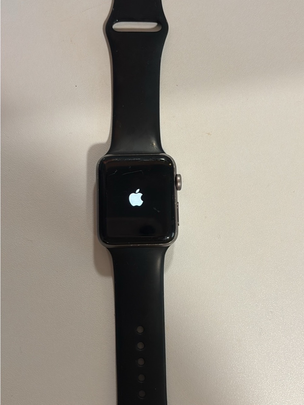 Apple Black Smartwatch with Black Sport Band